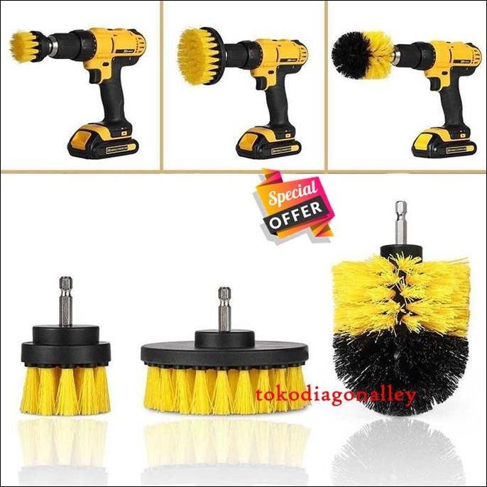 Langsungbersih- Kepala Sikat Bor Pembersih Elektrik Power Cleaning Head