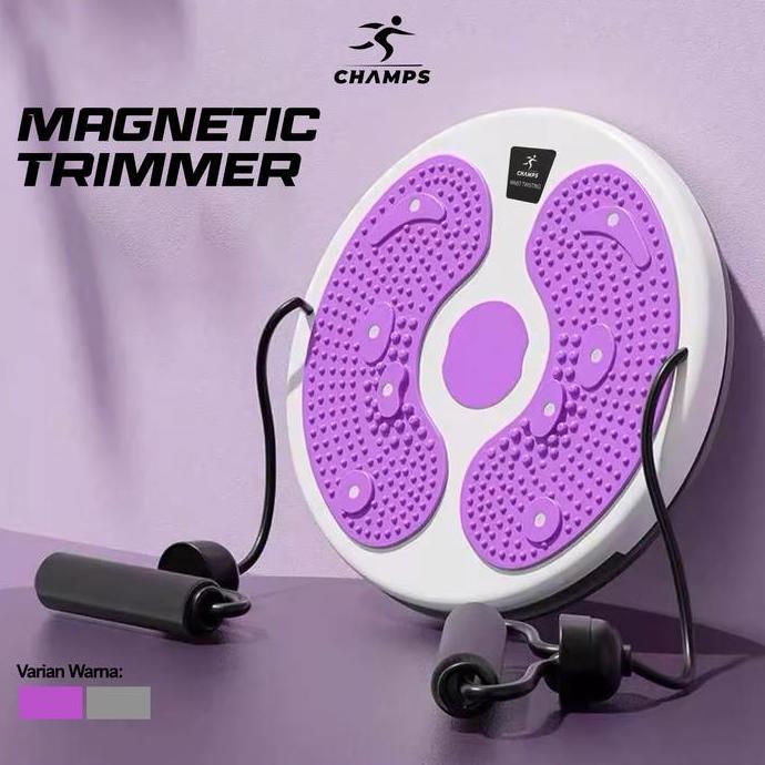 xivastasaranggih8 - champs magnetic trimmer perut body plate dengan tali & 8 titik magnet refleksi |