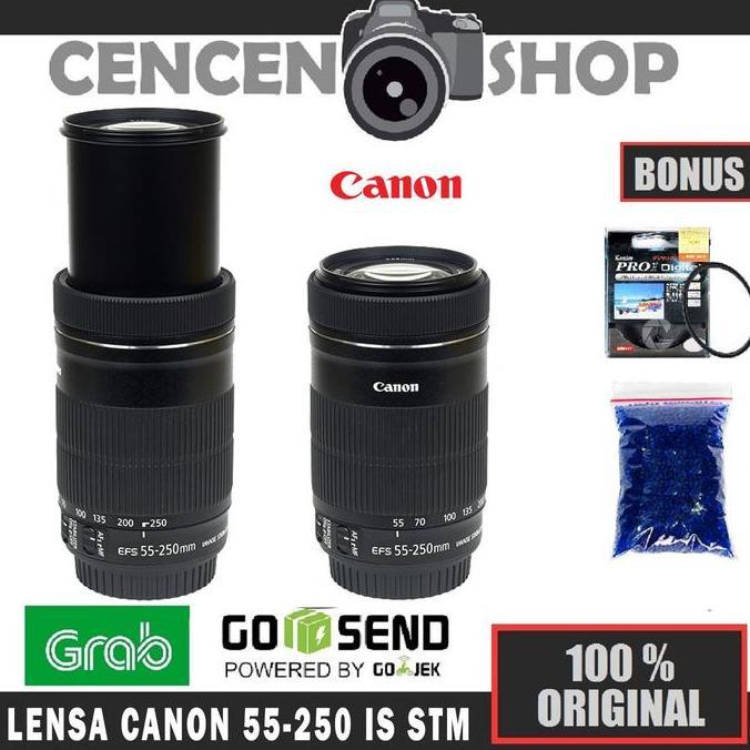 Canon Lensa EF-S 55-250mm IS STM Tele 55-250 mm New