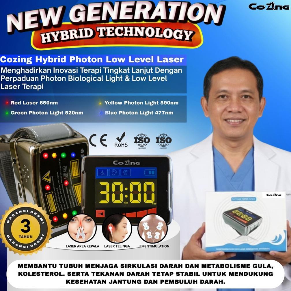 Jam Laser Cozing Hybrid Photon Teknologi Hybrid Setara Jam Terapi dr Series Kelas Dunia