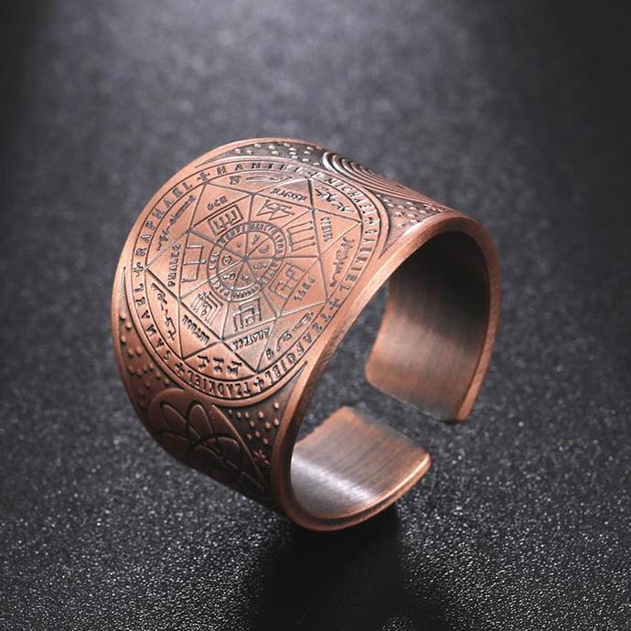 Dawapara Seal of The 7 Archangels Protection Ring Amulet Metatron Cube Lilith Symbol The Secrets of 