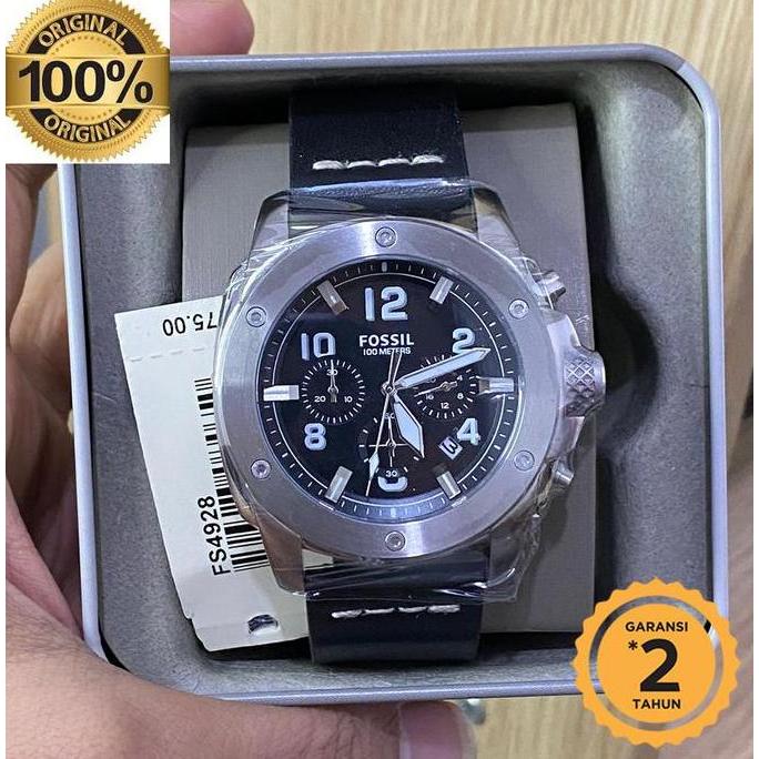 Fs4928 Black Dial leather strap 45mm original terlaris