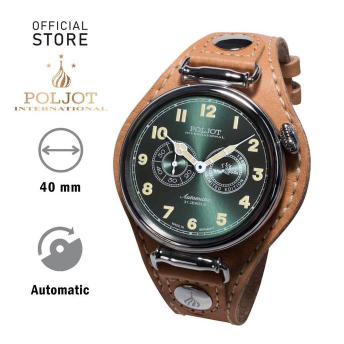 Jam Tangan POLJOT International Kirovsky 2415.1981115 Hijau Automatic terlaris