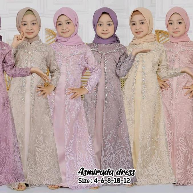 Asmirada Drees kisd/Gamis anak/Asmiranda kisd/Gamis anak terbaru 2024/gamis anak/gamis anak mewah Ba