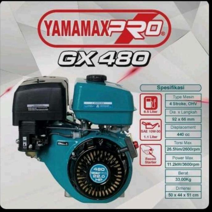 +++++] Mesin bensin penggerak serbaguna Yamamax Pro GX480 22 hp 22 pk