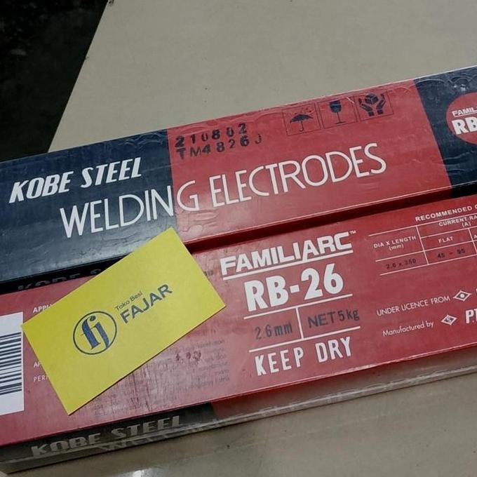 Kawat Las Listrik elektroda RB 26 2,6 mm mili Kobe Steel