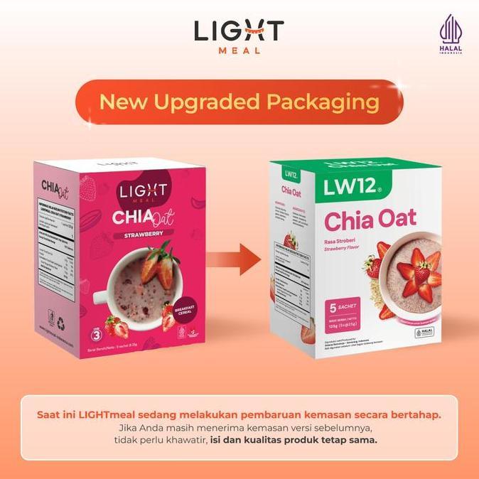 Kirimlangsungaja- Chia Oat Strawberry | Sereal Diet Buah | Oatmeal Chia Seed Stroberi