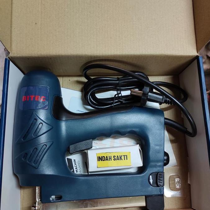 Nailer Gun Electric 2 in 1 Mesin Staples Tembak Paku Listrik U/I