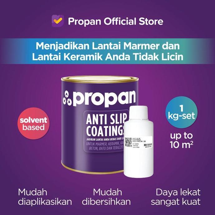 Propan Anti Slip Coatings 1Kgset Cat Pelapis Lantai Anti Licin