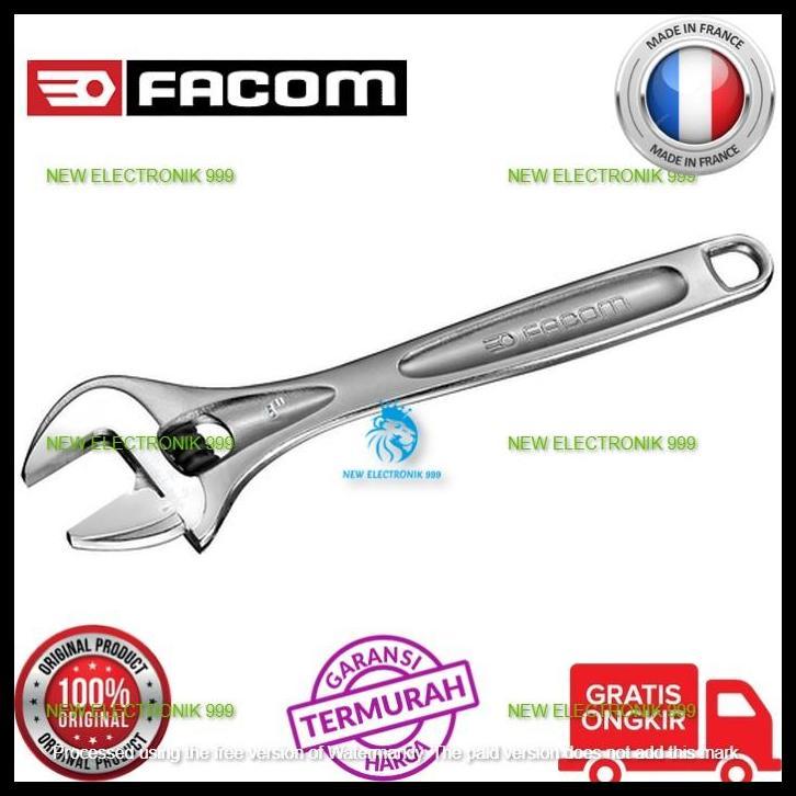 TERBARU FACOM ADJUSTABLE WRENCH 8IN 113A.8C FM0002627