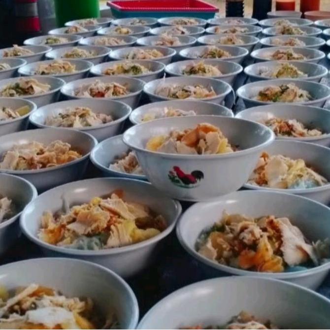 Termurah / Hot Sale Paket Hemat Isi 24 Mangkok Plastik Ayam Jago Berat 1 Kg Mangkok Plastik Mangkok 