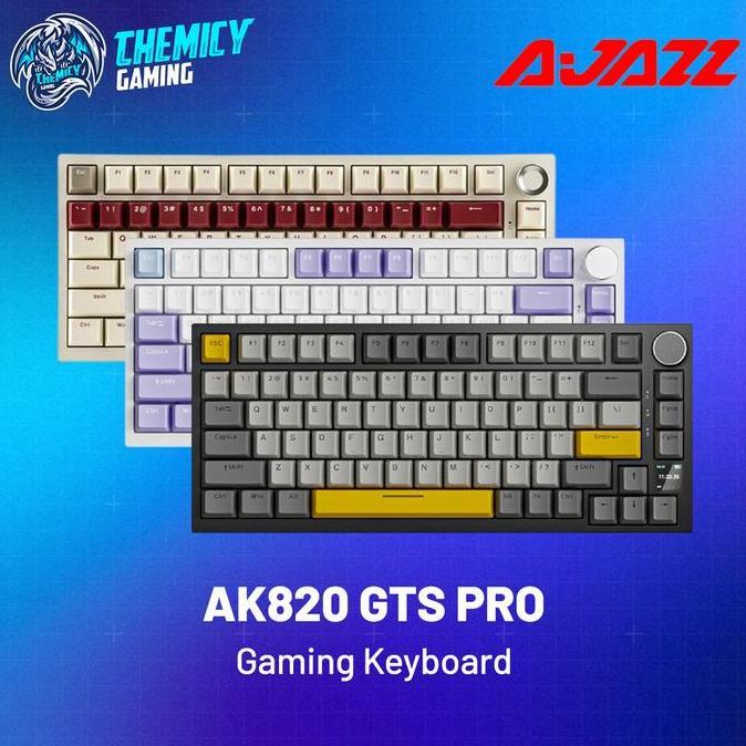 Ajazz Ak820 GTS Pro 75% Triple Connection Mechanical Gaming Keyboard