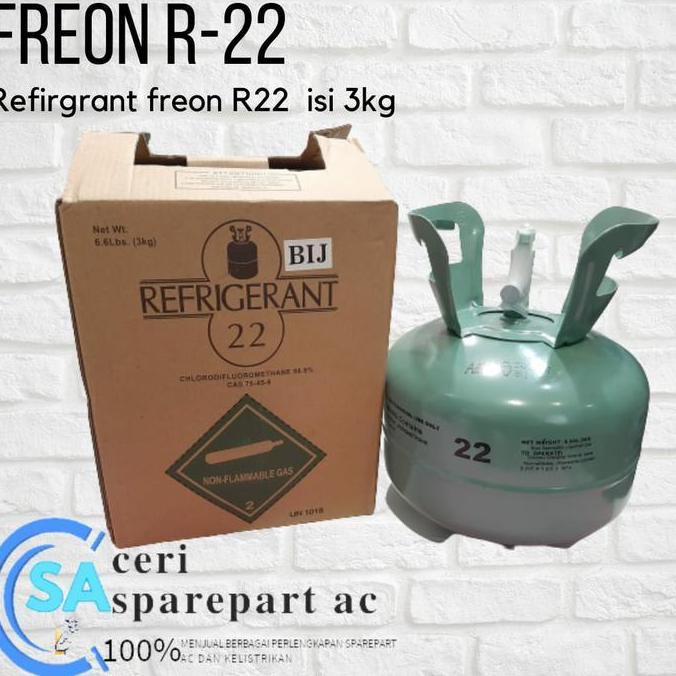 FIFONAND REFRIGERANT R22 FREON AC tabung mini type R 22 isi 3kg