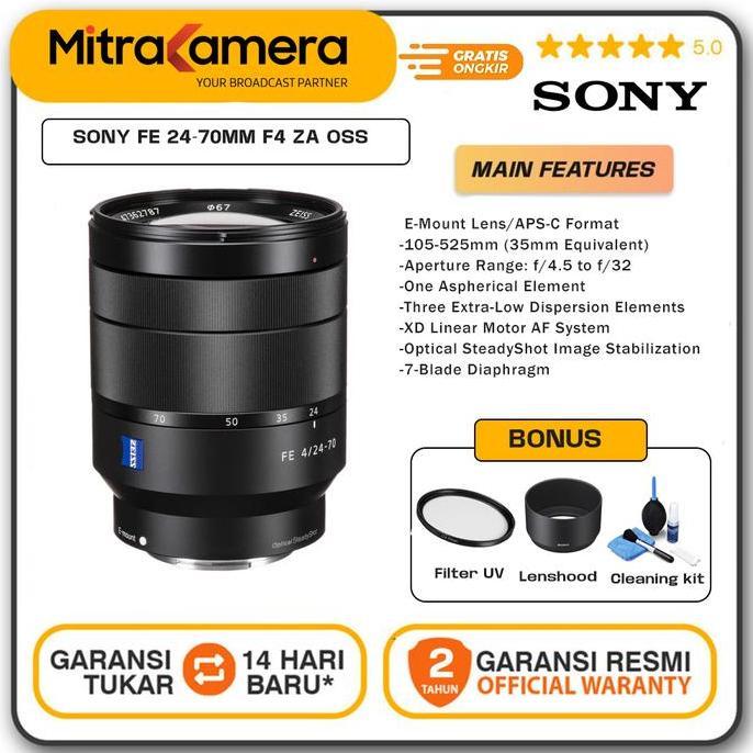 AEROSHON Lensa Sony Fe 24-70mm F4 Za Oss