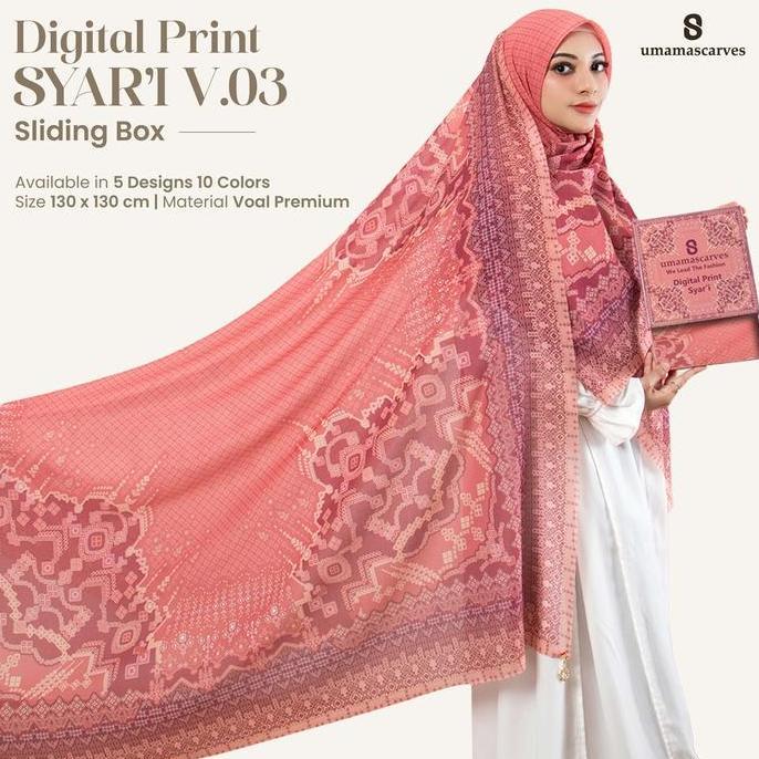 [TERBARU] SYARI MOTIF Box Digital Jumbo - Umama Scarves