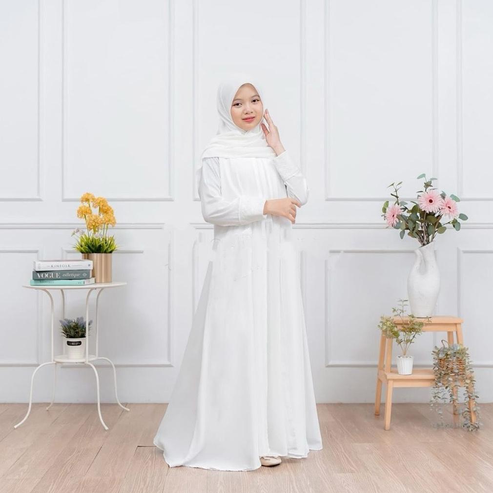 sale Sada Kids Abaya Anak Tanggung Umur 8-15 Tahun Bahan Crinkle Adem Gamis Anak Muslim Lebaran Mewa