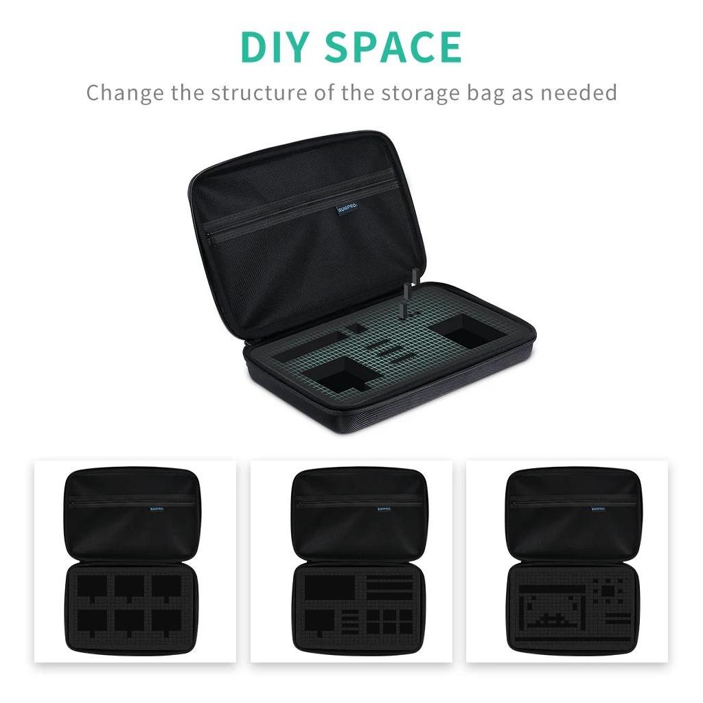 DIY Storage Bag Shockproof Carrying Case Protective Box For Insta360 X5 AcePro GoPro Hero 13 12 11 1