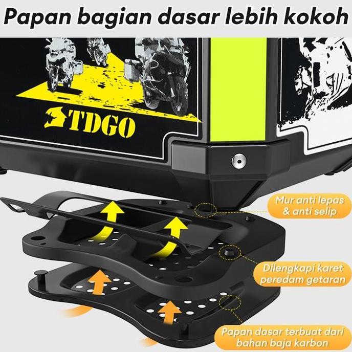 Sepeda Motor Top Box Bagasi 45L / Box Motorberkapasitas Besar Motorcycle Kualitas Terbaik Harga Term