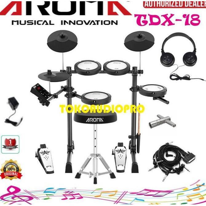 Bay_storeplus - Drum Aroma TDX18 Drum Elektrik Aroma TDX-18 Paket Drum Elektrik