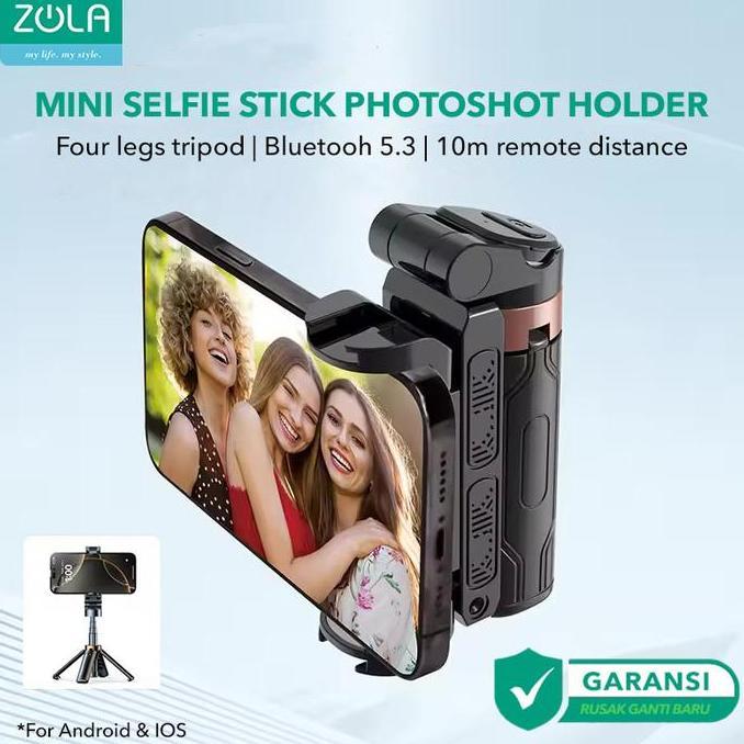 bardifamana - zola extendable grip tripod mini selfie stick remote control tripod 3 in 1 tongsis tri