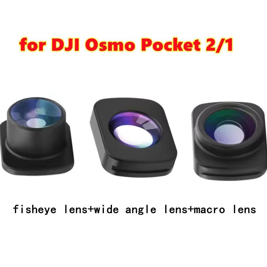 For DJI Osmo Pocket 2 1Filter Set Micro-Wide Angle / 10X / Fisheye Filter Lens Set Filters Kit for O