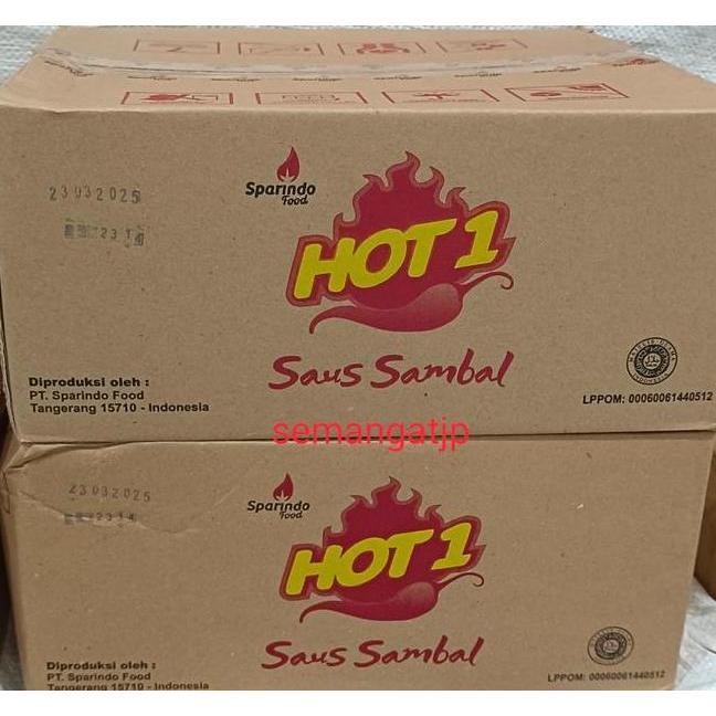 Saus Sambal Hot 1 Perdus Isi 20 Pa 24 Sachet Sauce Kecap Saos Makanan Pedas Botol
