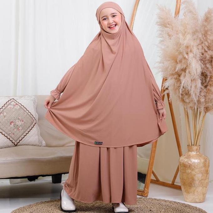 French Khimar Fatimah Set by Luthfia kids 1 sampai 11 tahun
