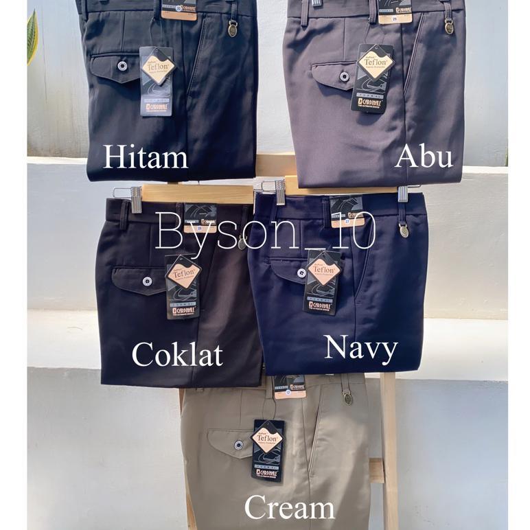 GARANSI PROMO - CARDINAL BY SAMCLASS FORMAL TEFLON CELANA KERJA 100% ORIGINAL Celana Kerja Pria WARN