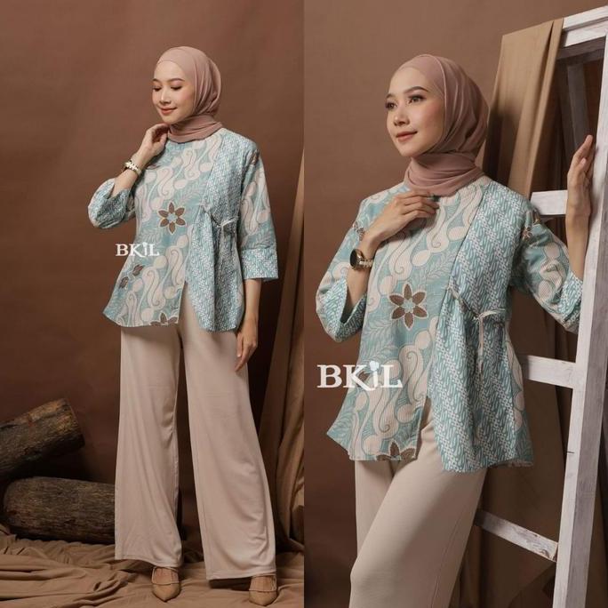 Termurah / Hot Sale Atasan Batik Wanita Modern Hand Made Blouse Batik Wanita Batik Tulis
