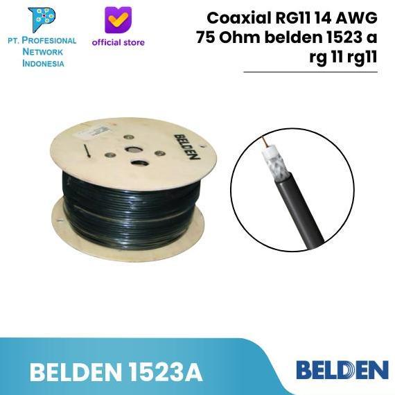 Murah Belden 1523A Kabel Coaxial Rg11 14 Awg 75 Ohm Belden 1523 A Rg 11 Rg11