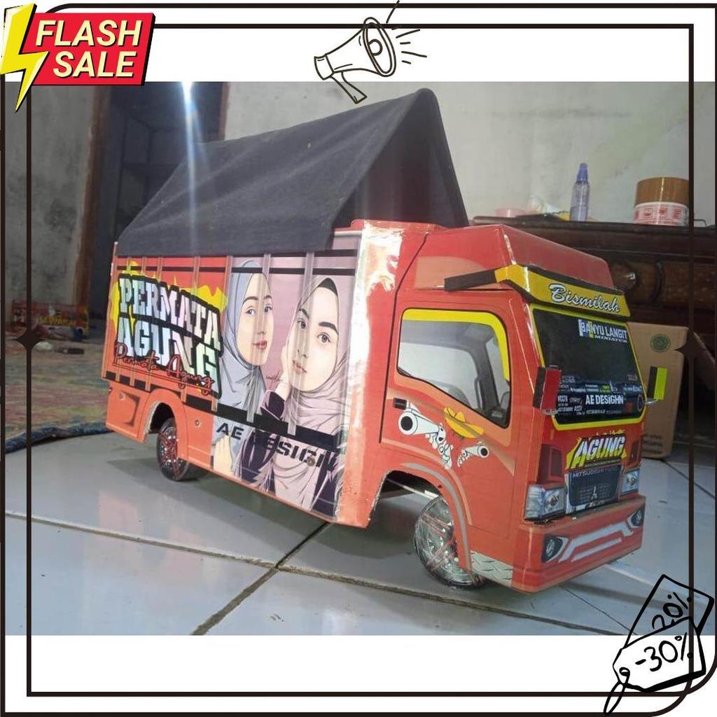 Cod Miniatur Truk Oleng Permata Agung Variasi Terpal, Trek, Trak, Truck Oleng Miniatur, Truk Oleng K