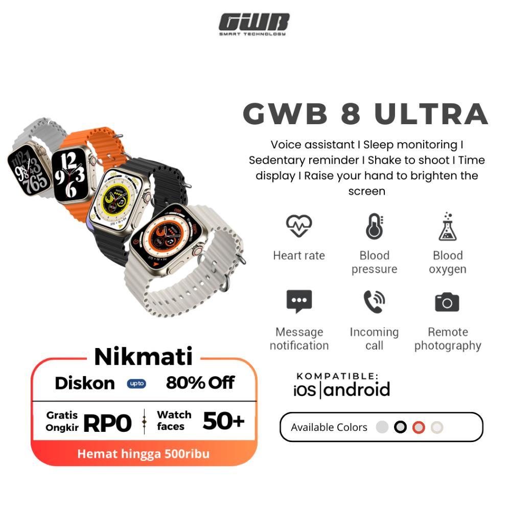 CUCI GUDANG GWB ULTRA SMARTWATCH WIRELESS CHARGING KALKULATOR CUSTOME WALLPAPER BERGARANSI SMARTWATC