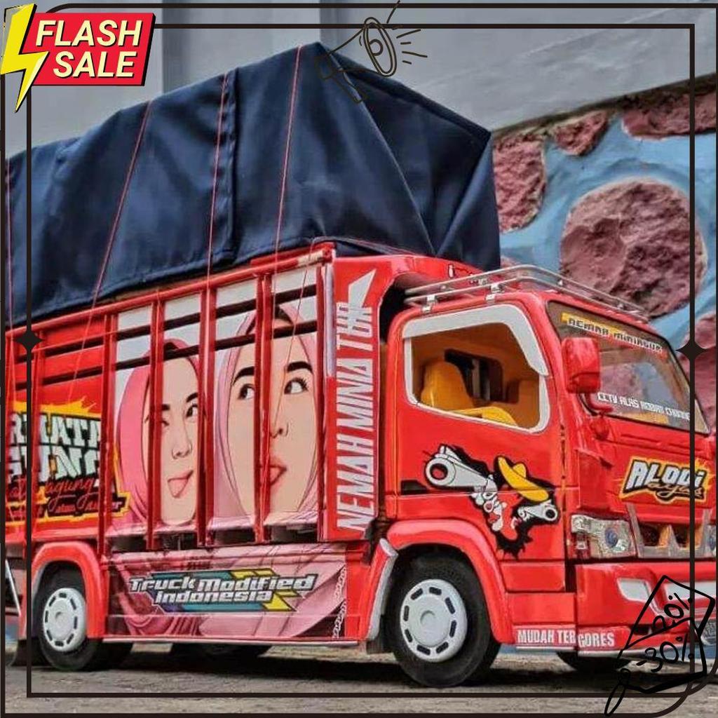 Cod Miniatur Truk Oleng Permata Agung Variasi Terpal, Trek, Trak, Truck Oleng Miniatur, Truk Oleng K