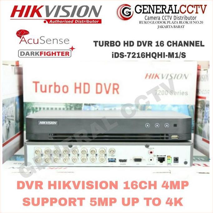 Sale Dvr 16 Channel Hikvision 7216-Hqhi-K1S Turbo Hd Audio Dvr 16 Channel