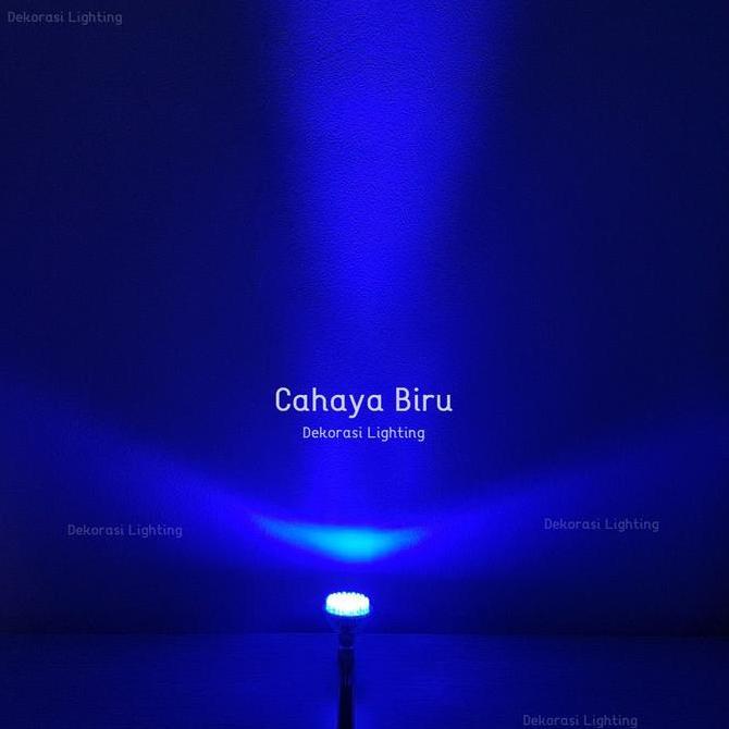 lampu halogen led 3watt 48 mata biru merah hijau warm fiting e27 mr16