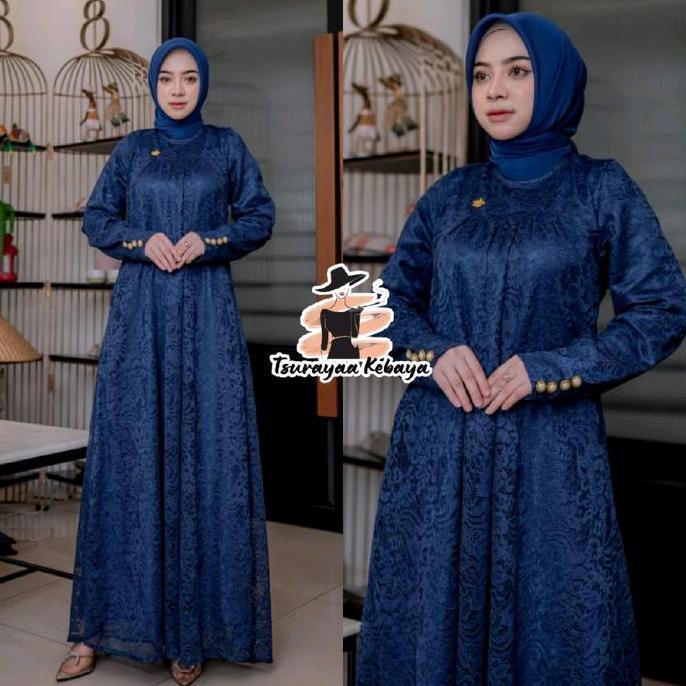 GAMIS BROKAT TANGAN KANCING/ GAMIS BROKAT/ KEBAYA GAMIS/ KEBAYA MODERN