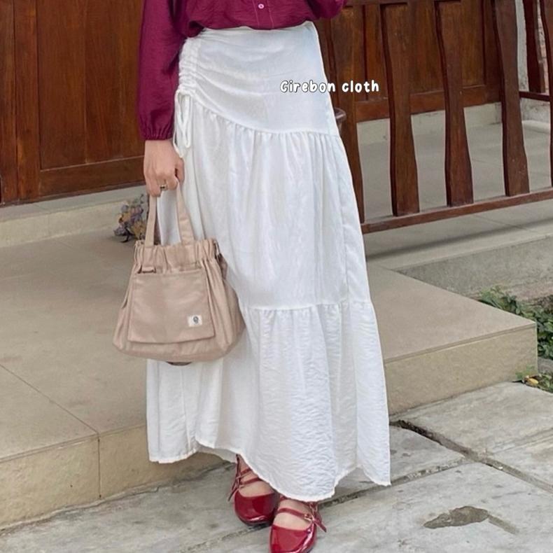 Discount KIYANA Cirebon Cloth - Amira Skirt / Rok Aesthetic / Korean Skirt / Rok serut