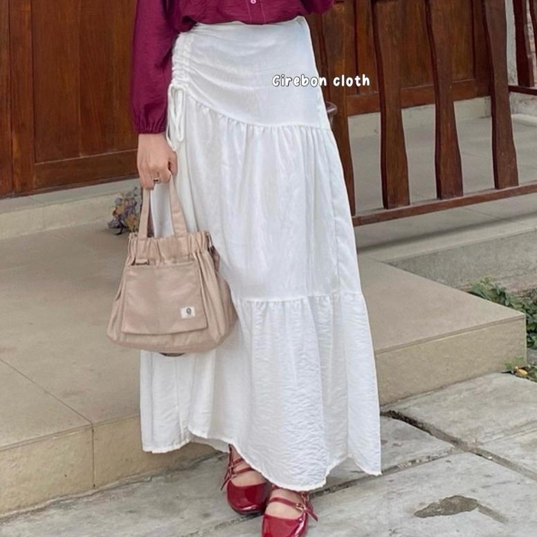 TERMURAH KIYANA Cirebon Cloth - Amira Skirt / Rok Aesthetic / Korean Skirt / Rok serut