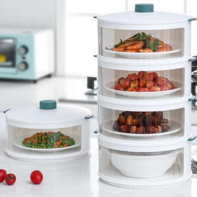 Allthebest- Penutup Makanan/Tudung Saji/Food Cover Layer Susun 5 CS