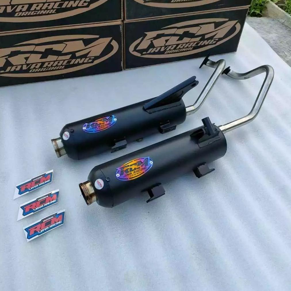 Murah Rcm Knalpot Racing Moncong Shijirou Fulsystem All Matik Beat Karbu,Fi,Delux/Mio Sporty/Vario/A