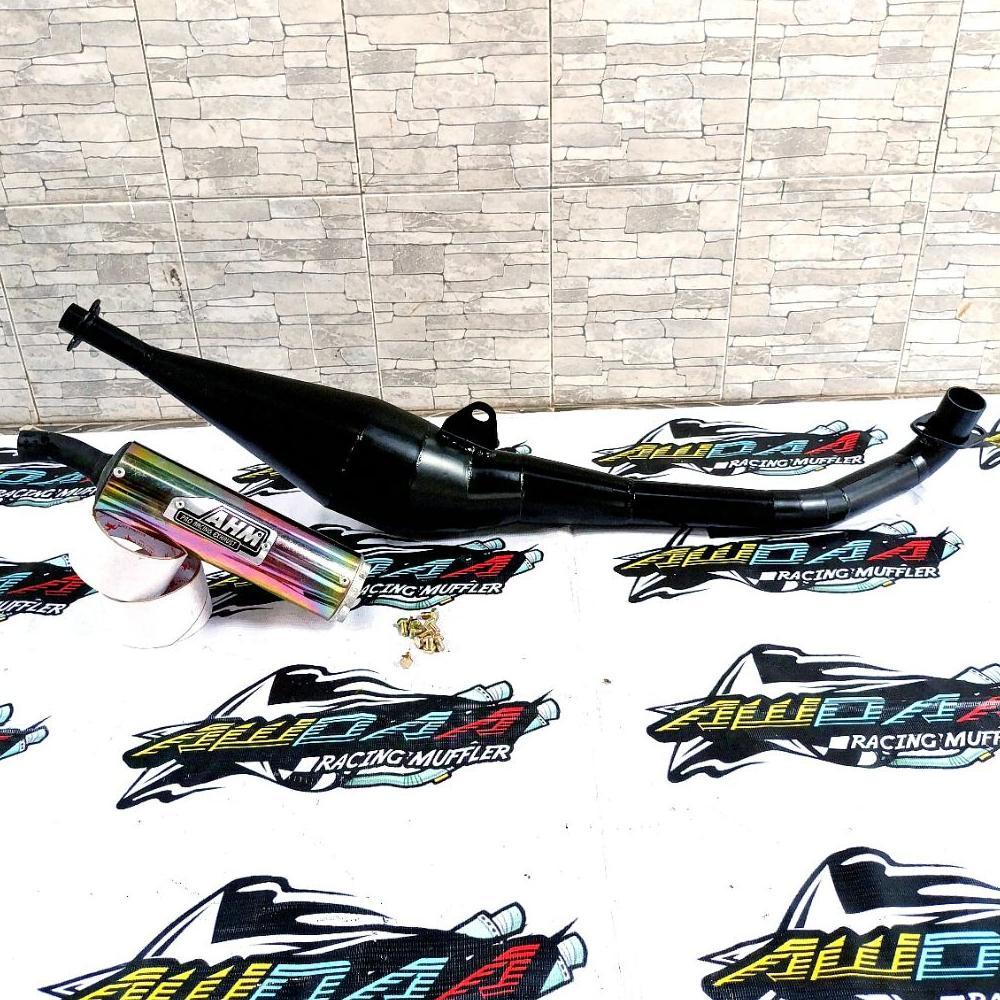 Saless Knalpot Fiz R Pernis Ahm Hitam Carbon Pelangi Crom Motor Fizr 2Tak Racing