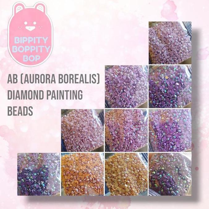 AB (Aurora Borealis) Diamond Painting Beads, 5D Diamond Drills Round 3