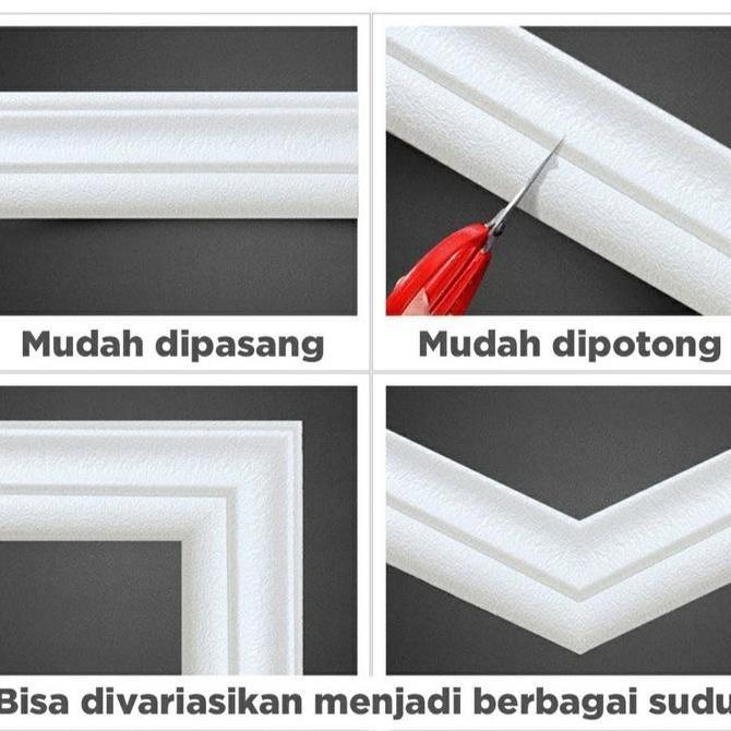 List Profil Foam 3d Border Dekorasi Foam Wall Frame