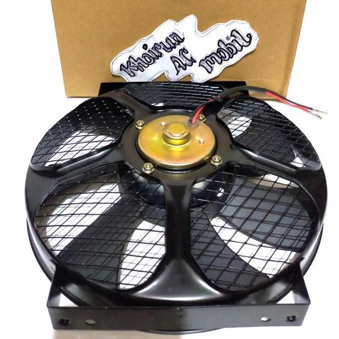 Promo Extra Fan Motor Kipas Radiator AC Mobil Universal 27cm 24Volt - 24V TIUP Diskon