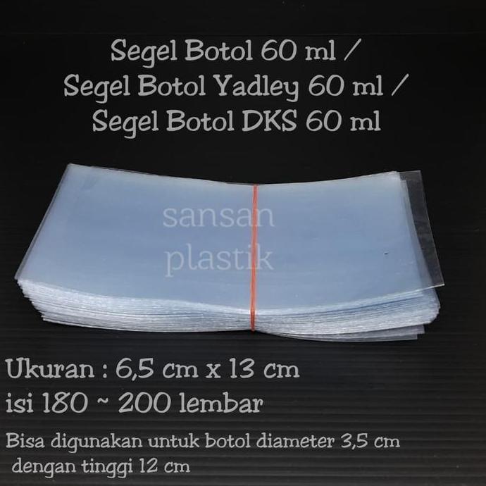 Orgnzr- Segel Plastik Botol 60 Ml / Segel Botol Pump/Yardley / Spray / Dks/