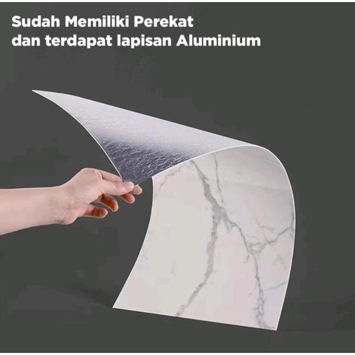 Stiker Marmer Granit Premium 60x30CM / Stiker Dinding Kamar Mandi Dapur Meja Kompor