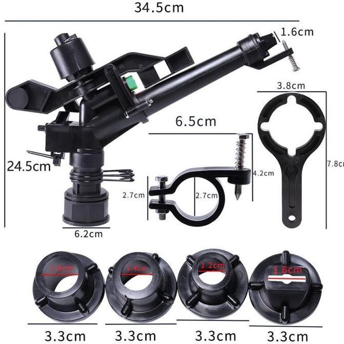 1.5 inch Sprinkler Sprinkle Air Taman Impact Big Rain Gun