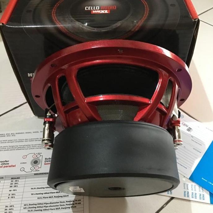 Promo Subwoofer Cello W8XL monster subwoofer 8 inch dvc 4 ohm Diskon