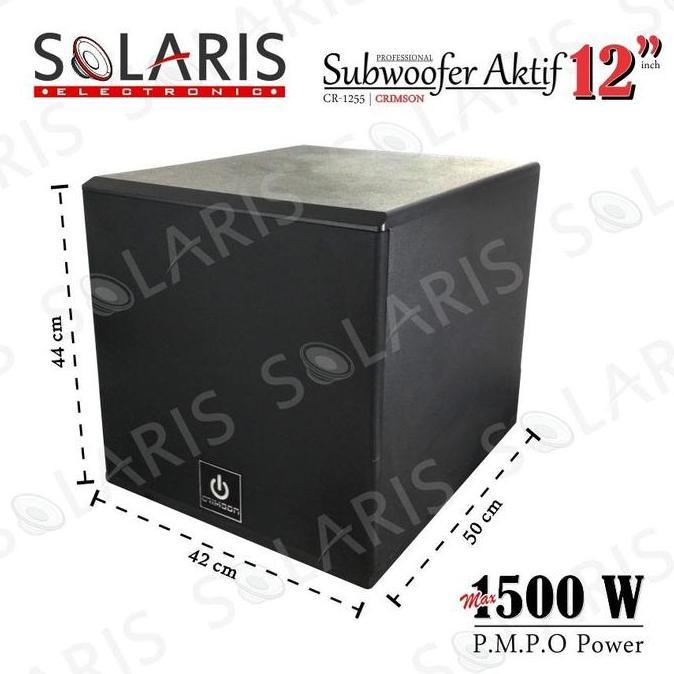 SUBWOOFER AKTIF 12 Inch SUBWOOFER KARAOKE Crimson CR-1255 terlaris