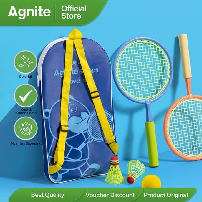Agnite Raket Bulutangkis Anak / Children Badminton Racket Raket Bulu tangkis Mini Mainan Anak FT409